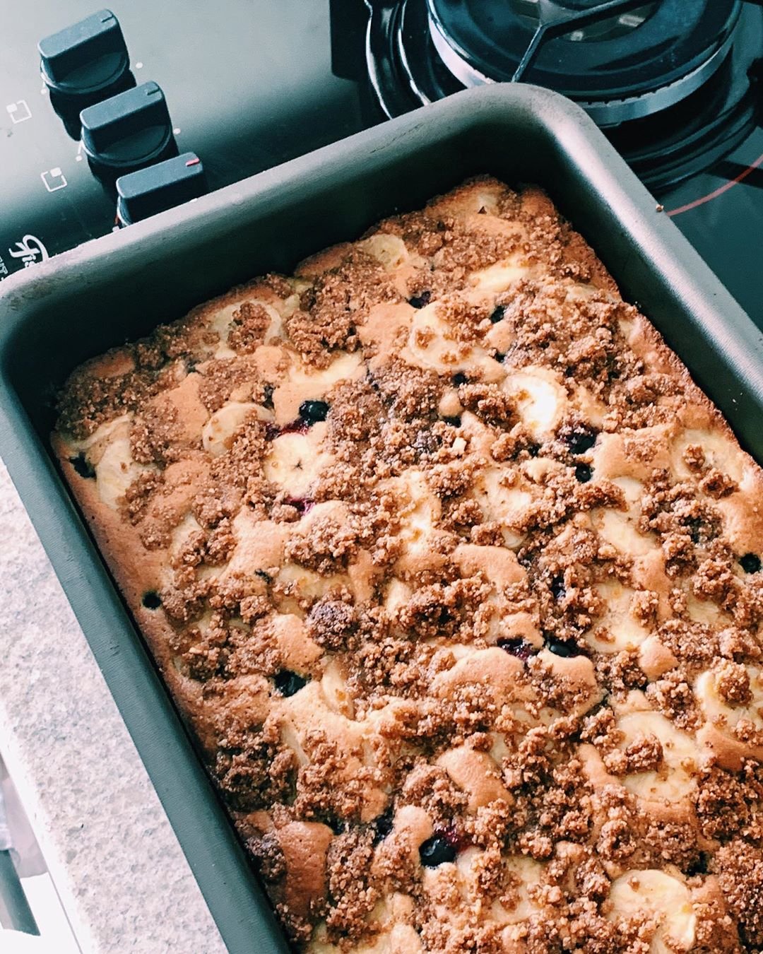 Receita de cuca low carb com mirtilos - Cardápio Saudável