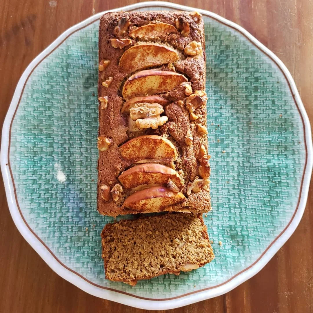 Receita de bolo de maça com nozes