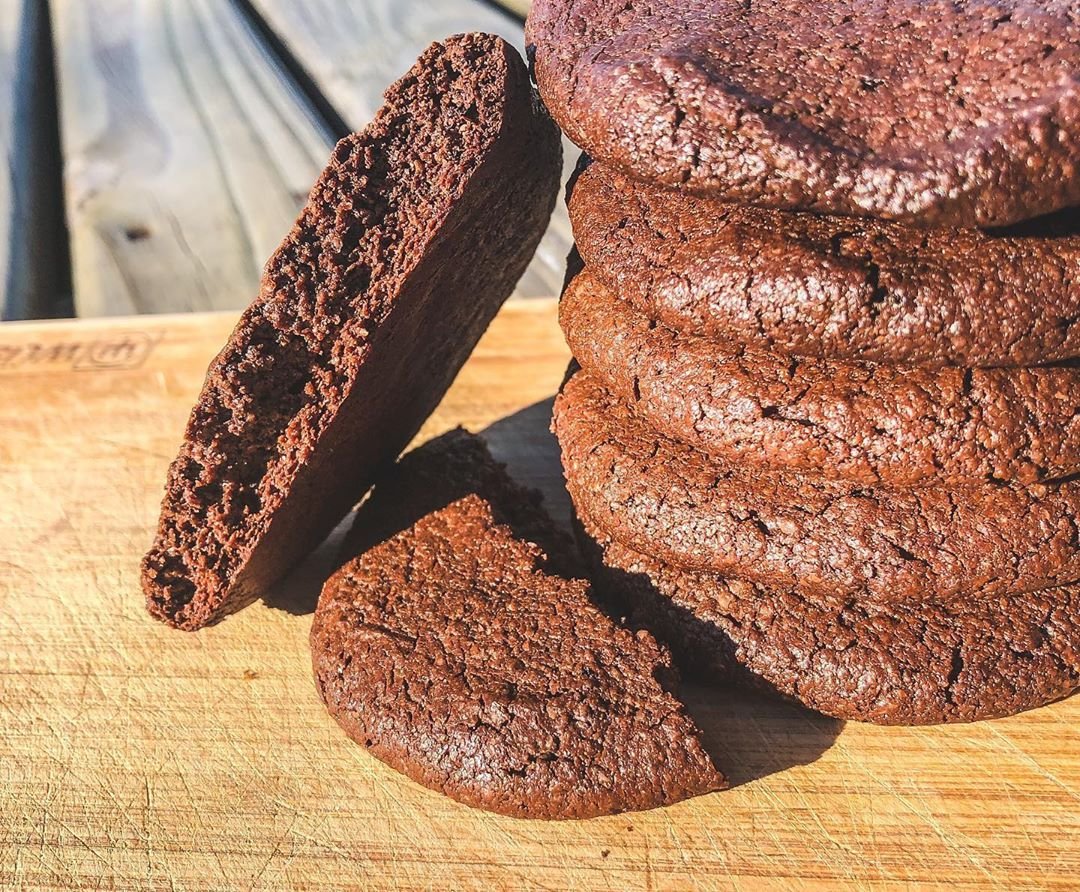 receita de cookie de tahine e cacau