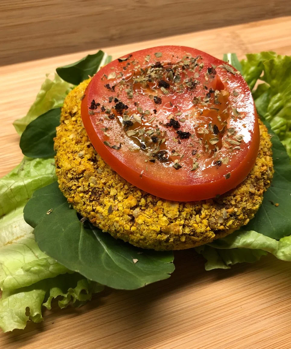 Receita de hamburguer vegano