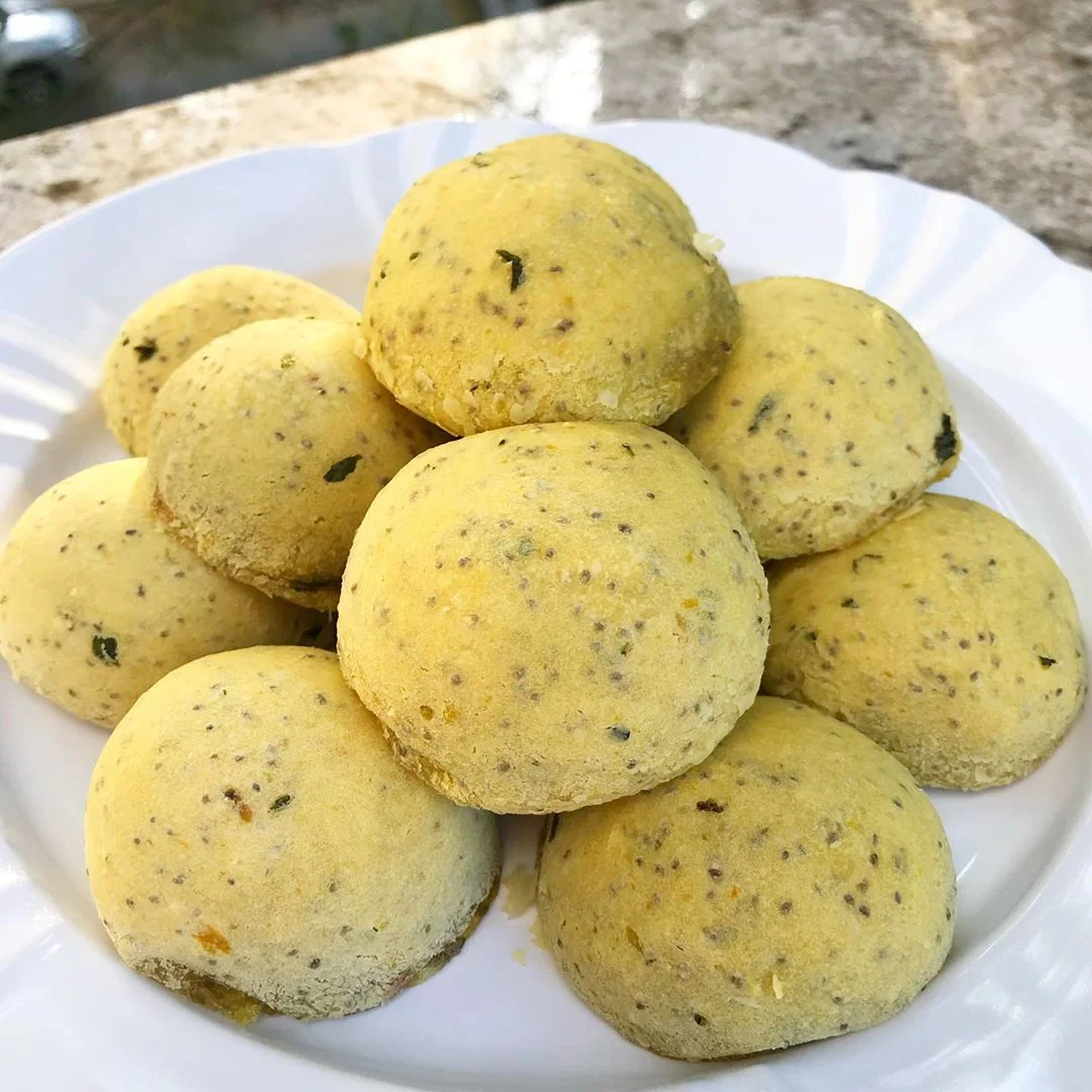 receita de mini pão de batata doce