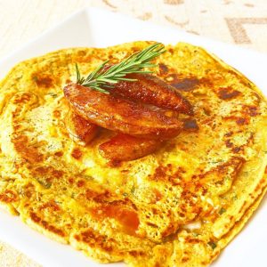 Receita de omelete vegano