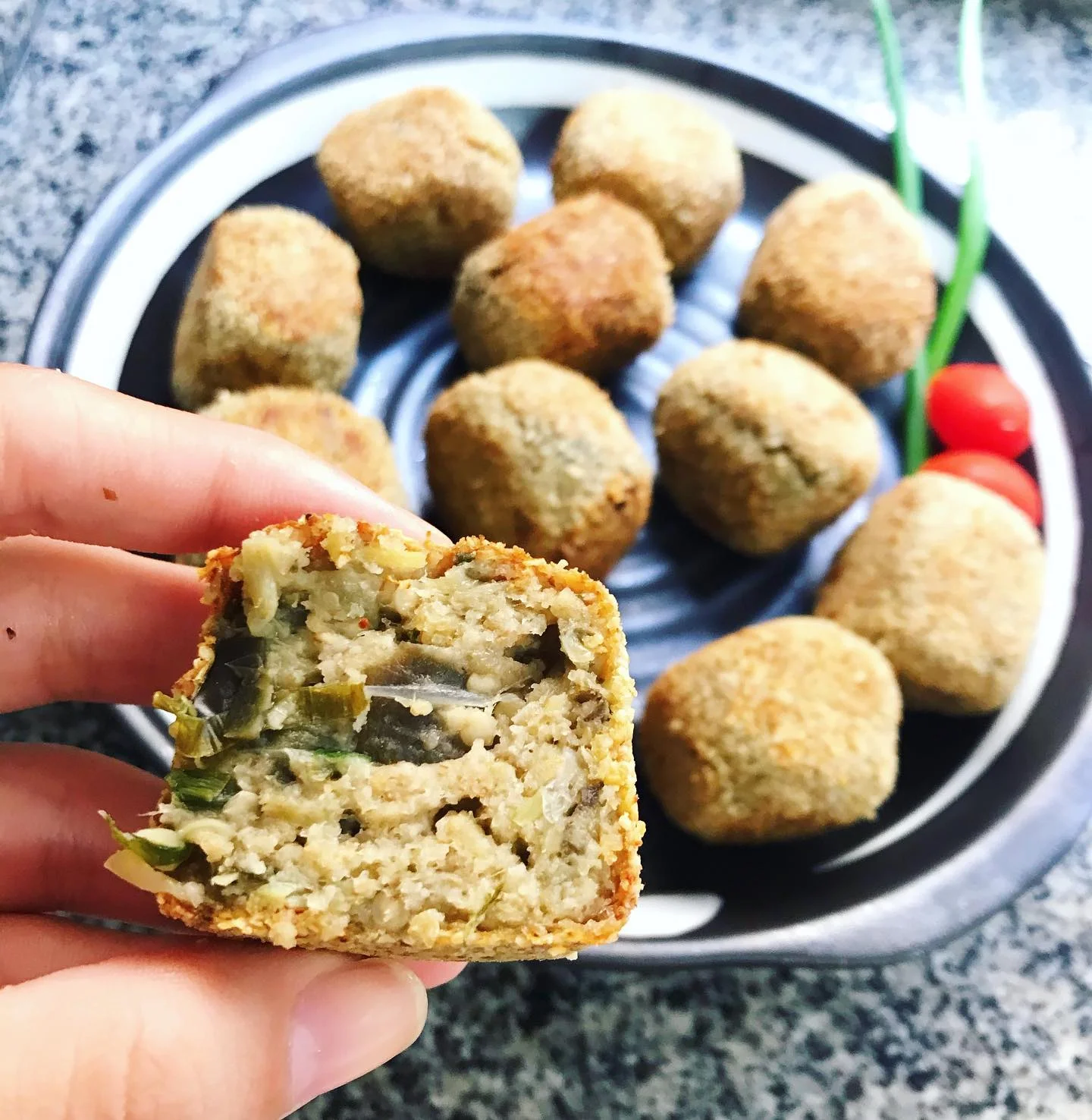 Bolinho de berinjela fit