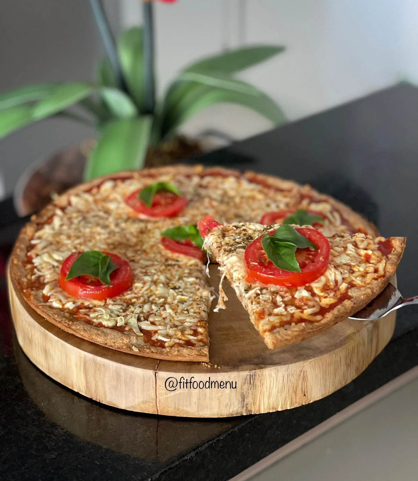 Receita de pizza low carb