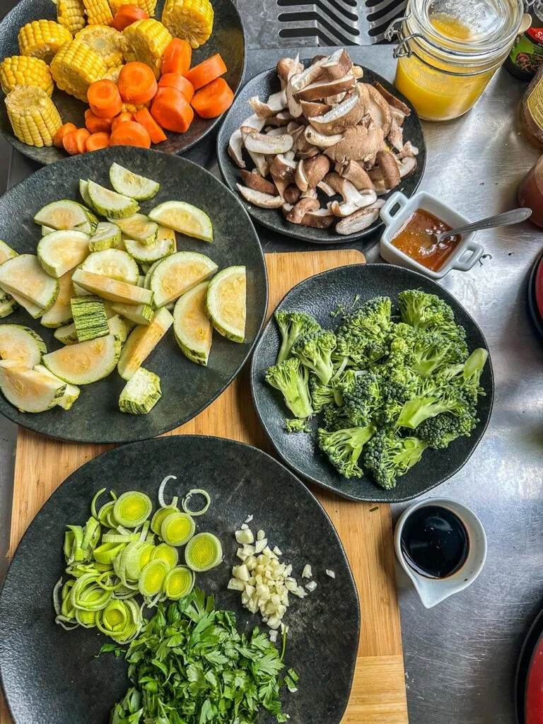 Legumes Picados - Receita Vegetariana