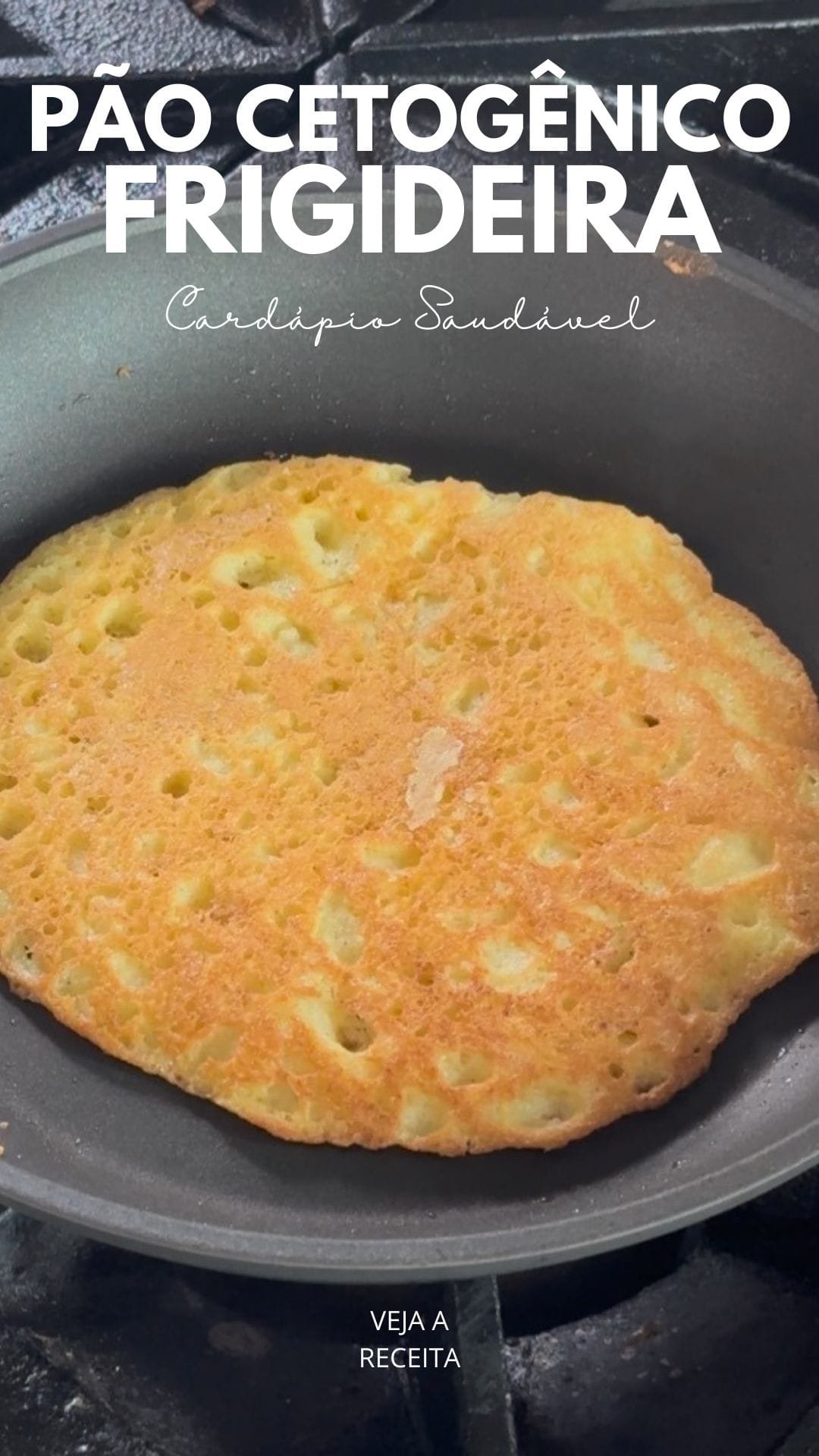 Receita de Pão Cetogênico de frigideira