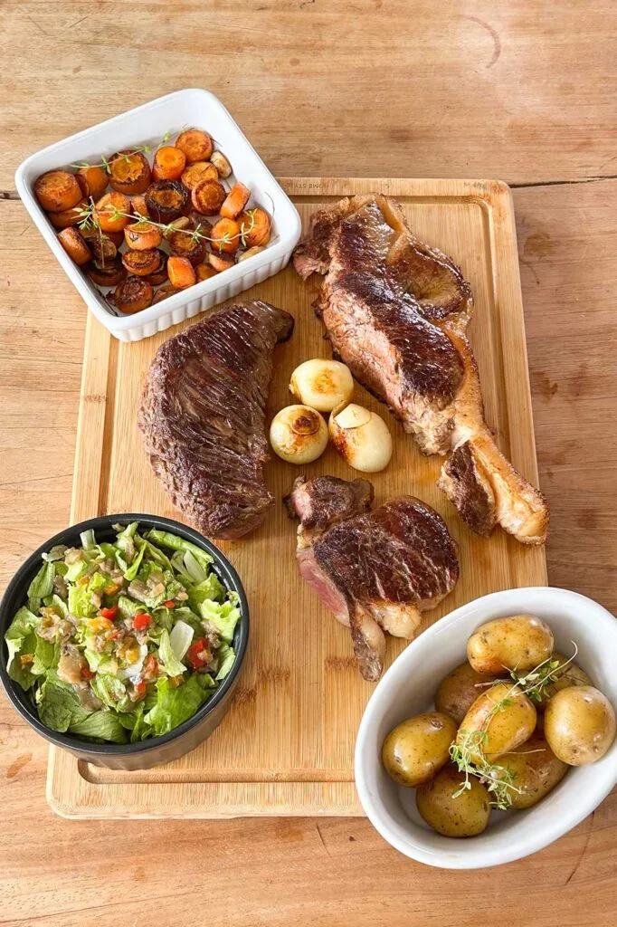 T-Bone com Fraldinha Acompanhamentos